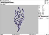 Tribal App 1103 Embroidery File 6 sizes
