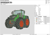 Truck 2504 Embroidery File 6 sizes