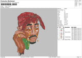 Tupac V5 Embroidery