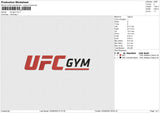 Ufc Gym Embroidery