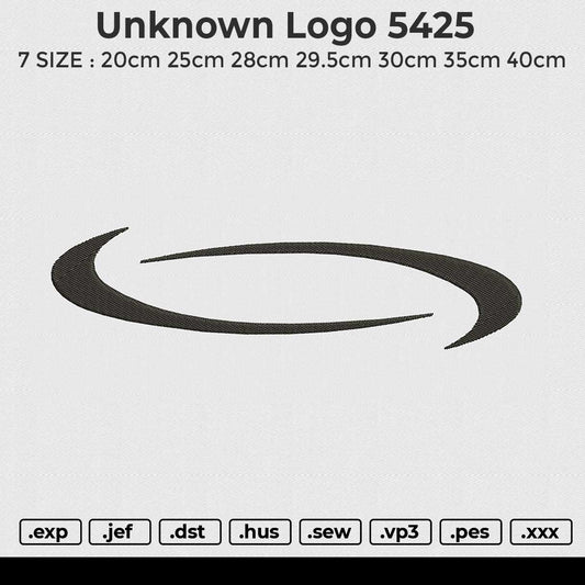 Unknown Logo 5425 Embroidery File 6 size