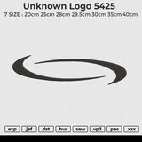 Unknown Logo 5425 Embroidery File 6 size