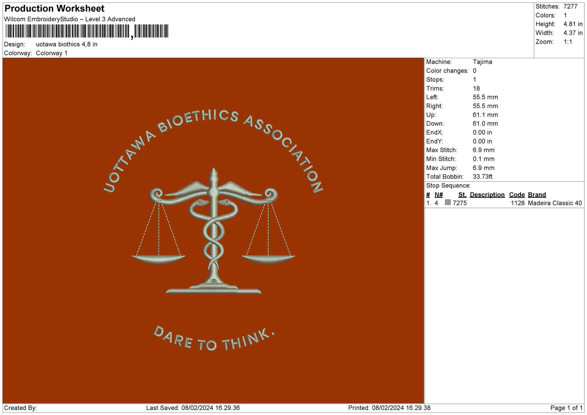 Ottawa0802 Embroidery File 6 sizes