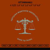 Ottawa0802 Embroidery File 6 sizes