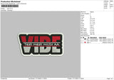 Vibetext Embroidery File 6 sizes