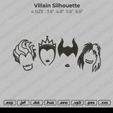 Villain Silhouette Embroidery