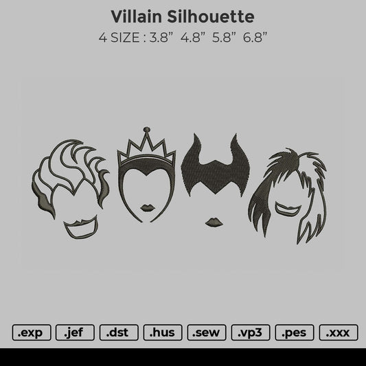 Villain Silhouette Embroidery
