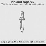 Vinland Saga v3 Embroidery File 7 size