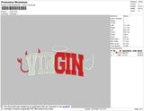 Virgin Text Embroidery