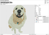 White Dog v3 Embroidery