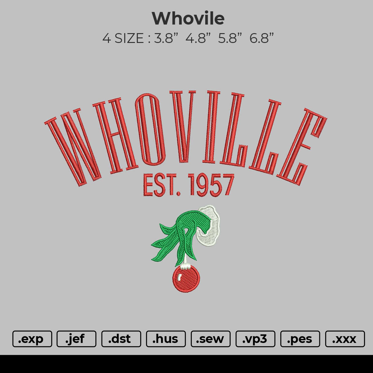 whovile Embroidery