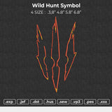 Wild Hunt Symbol Embroidery