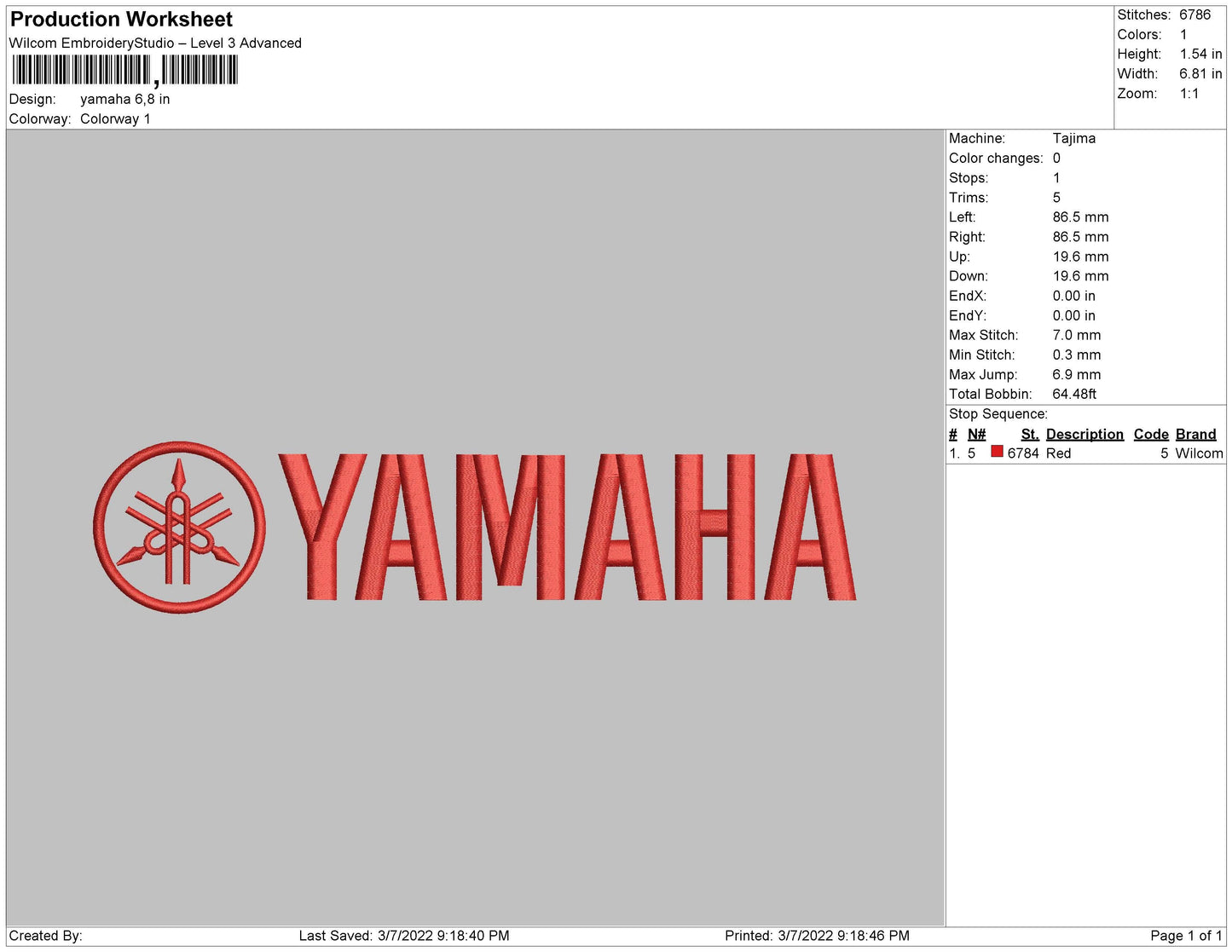 Yamaha Embroidery