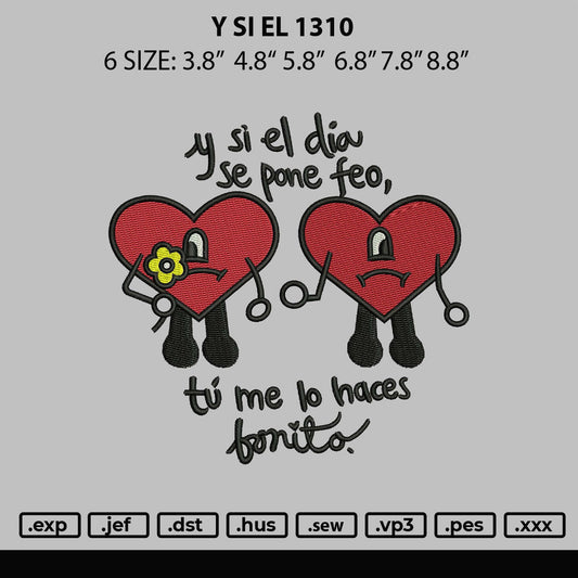 Y Si El 1310 Embroidery File 6 sizes