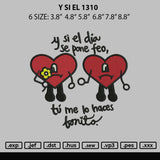 Y Si El 1310 Embroidery File 6 sizes