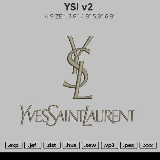 YSL V2 Embroidery