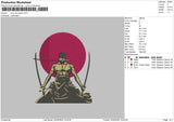 Zoro One Piece Embroidery